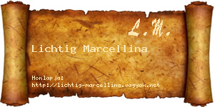 Lichtig Marcellina névjegykártya